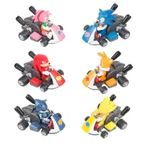 Anime Sonic The Hedgehog Pull Back Car Cartoon Figure Decoration Desktop Model Kart Children Toys Home Decor Kids Birthday Gift