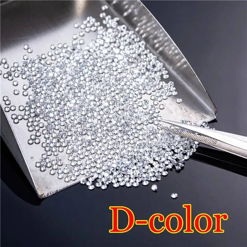 [ Full Size 0.7mm-50ct] Wholesale 1CT Small Size Loose Moissanites Stones D Color VVS1 Gemstone Lab Grown Moissanite Diamonds