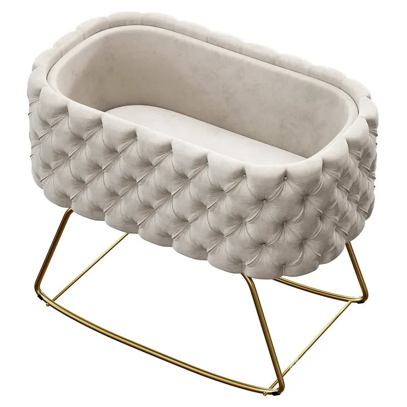 New Metal Luxury Swinging Multifunctional Newborn Bedside Sleeper Crib
