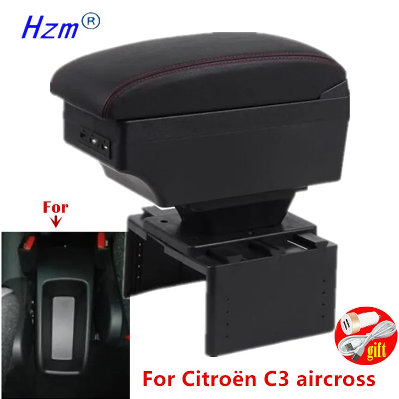 

Для Citroën C3 aircross подлокотник для Citroen C3 автомобильный подлокотник центральный ящик для хранения интерьерная модернизация автомобильные аксессуары