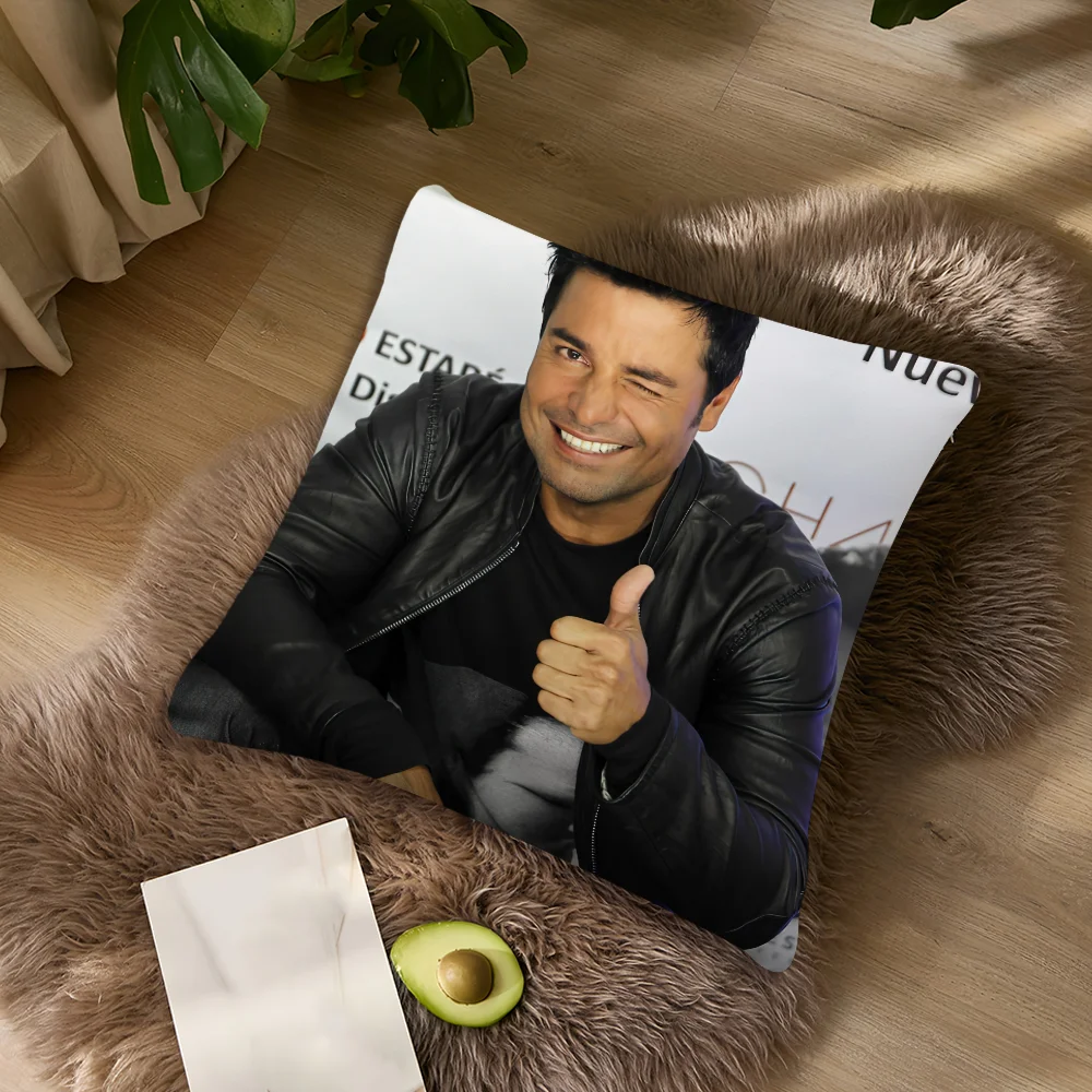 Singer C-Chayanne P-Puerto Kissenbezug für Wohnzimmer, Akzent-Sofakissen, Rückenstützkissen, quadratisches Lounge-Kissen, Kissenbezug für erholsame Nickerchen – Detail 5