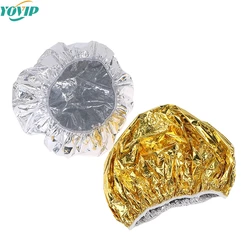 1Pcs Ladies Shower Cap Thermal Insulation Aluminum Foil Hat Stretch Shower Cap Hair Salon Hair Dyeing Cap Hair Dyeing Tools