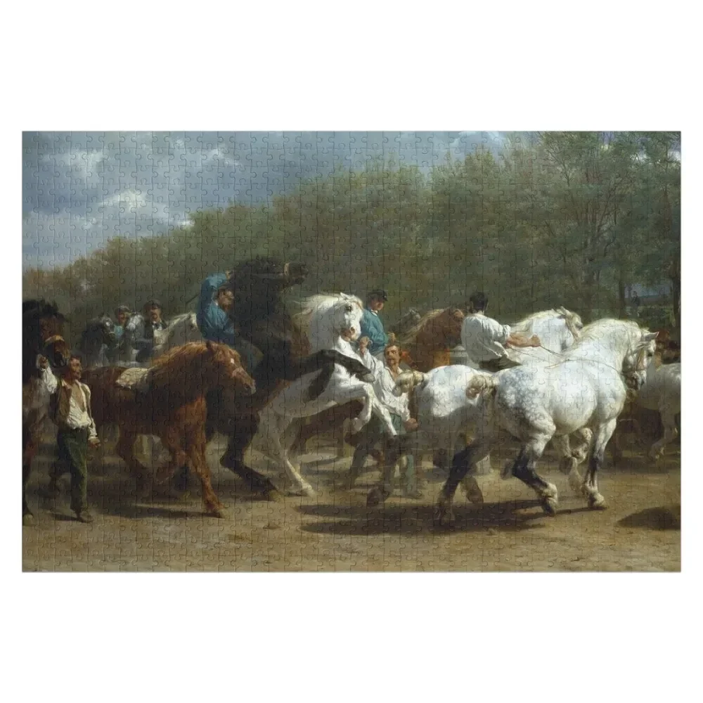 

Horse Fair - Rosa Bonheur - 1855 Jigsaw Puzzle Customs With Photo Jigsaw Custom Personalized Toys Diorama Accessories Puzzle