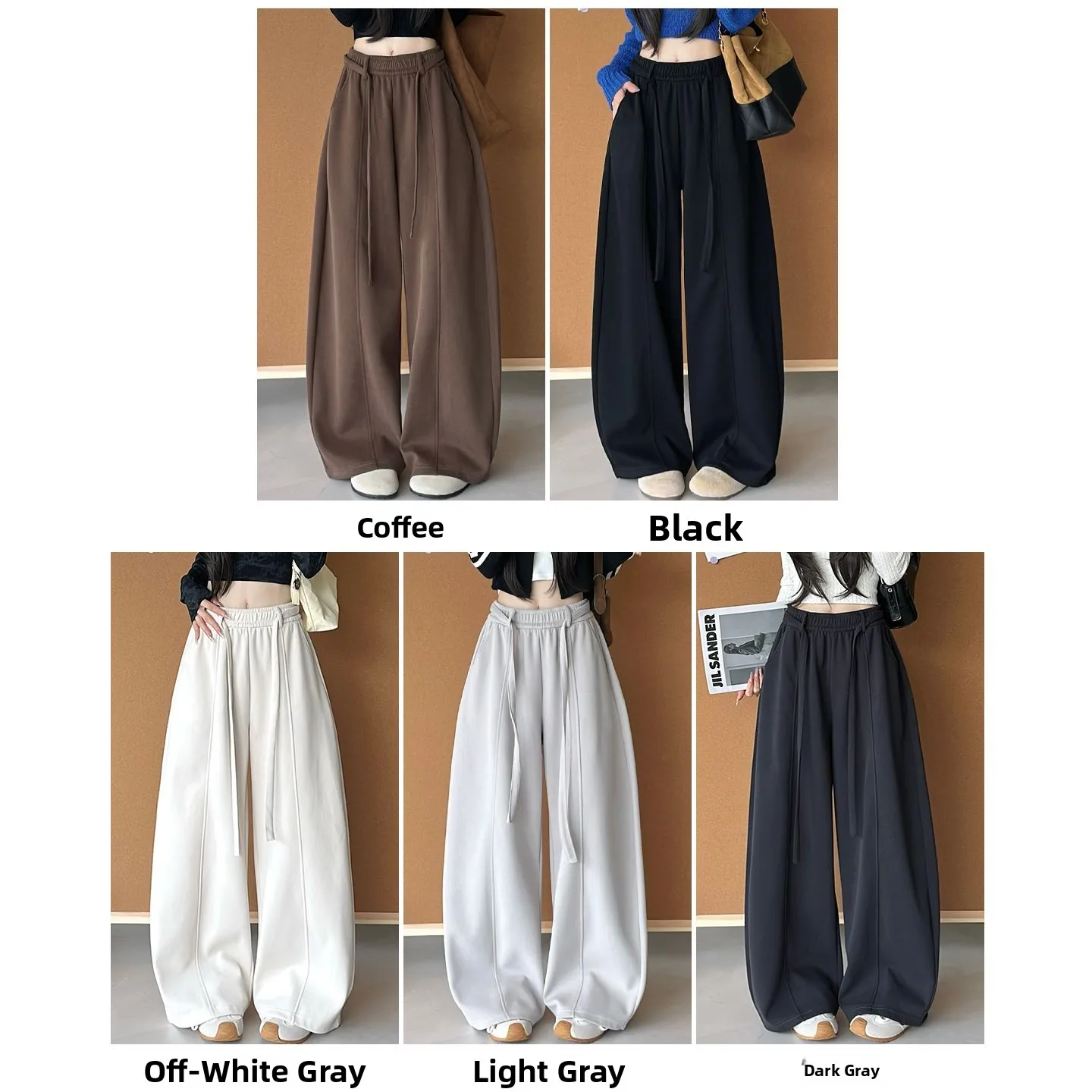 

Женские брюки-бананы больших размеров с флисовой подкладкой, свободного кроя, с высокой талией, широкими штанинами, повседневные, для высоких женщин, новинка 2025 года