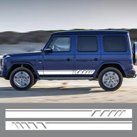 2PCS Car Side Body Decals Stickers For Mercedes Benz G Glass G55 G63 AMG W463 G500 Class G350D DIY Decal Auto Tuning Accessories