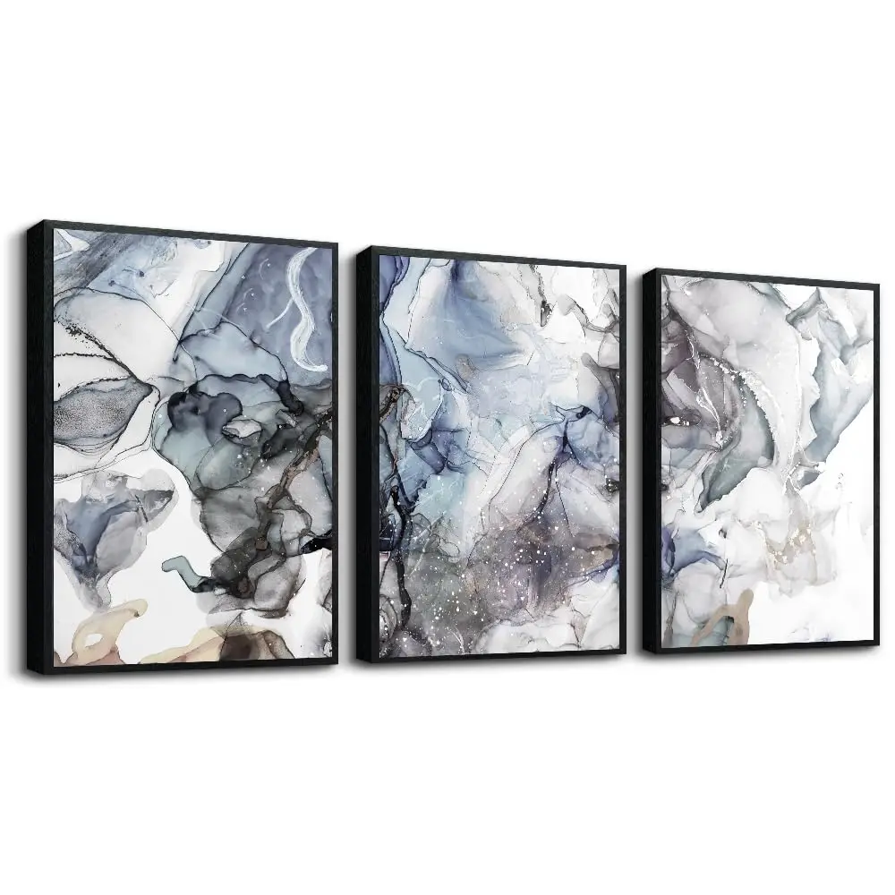 

Wall Hanging Decor Bla Framed Wall Art For Living Room Wall Decor For Bedroom Modern Office Wall Decorations Abstract Ink