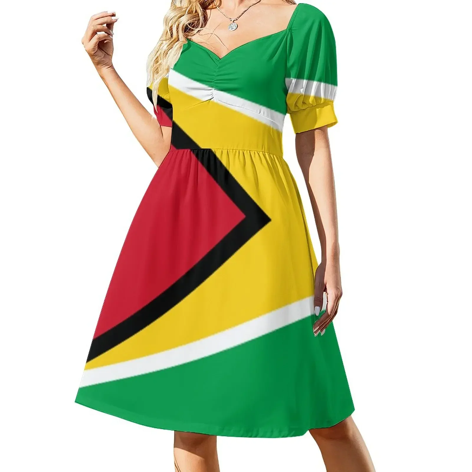 

Guyana Flag Sleeveless Dress Dress for pregnant women beach dresses Dress