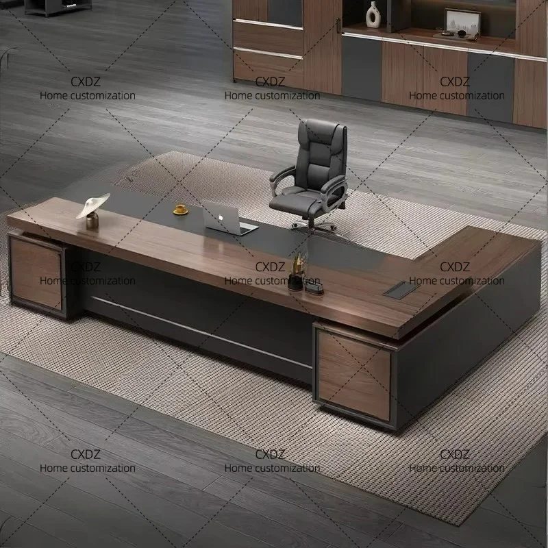 XXDecoration Clear Office Desk Vintage Luxury Aesthetic Modern  Office Desk Chinese Mesa Space Saving Furnitur