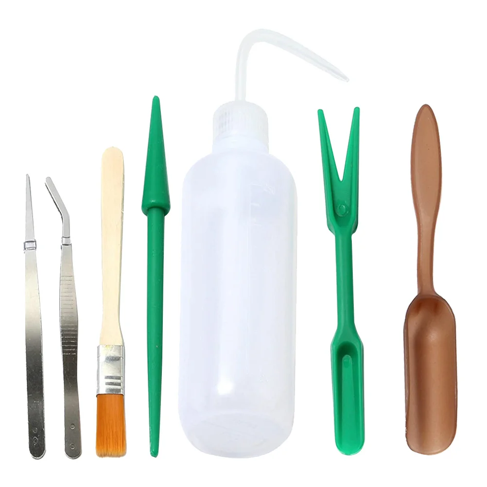 

7pcs Planting Tools Set Dispenser Watering Pot Transplanting Tool Outdoor Gardening Kit planting tool set