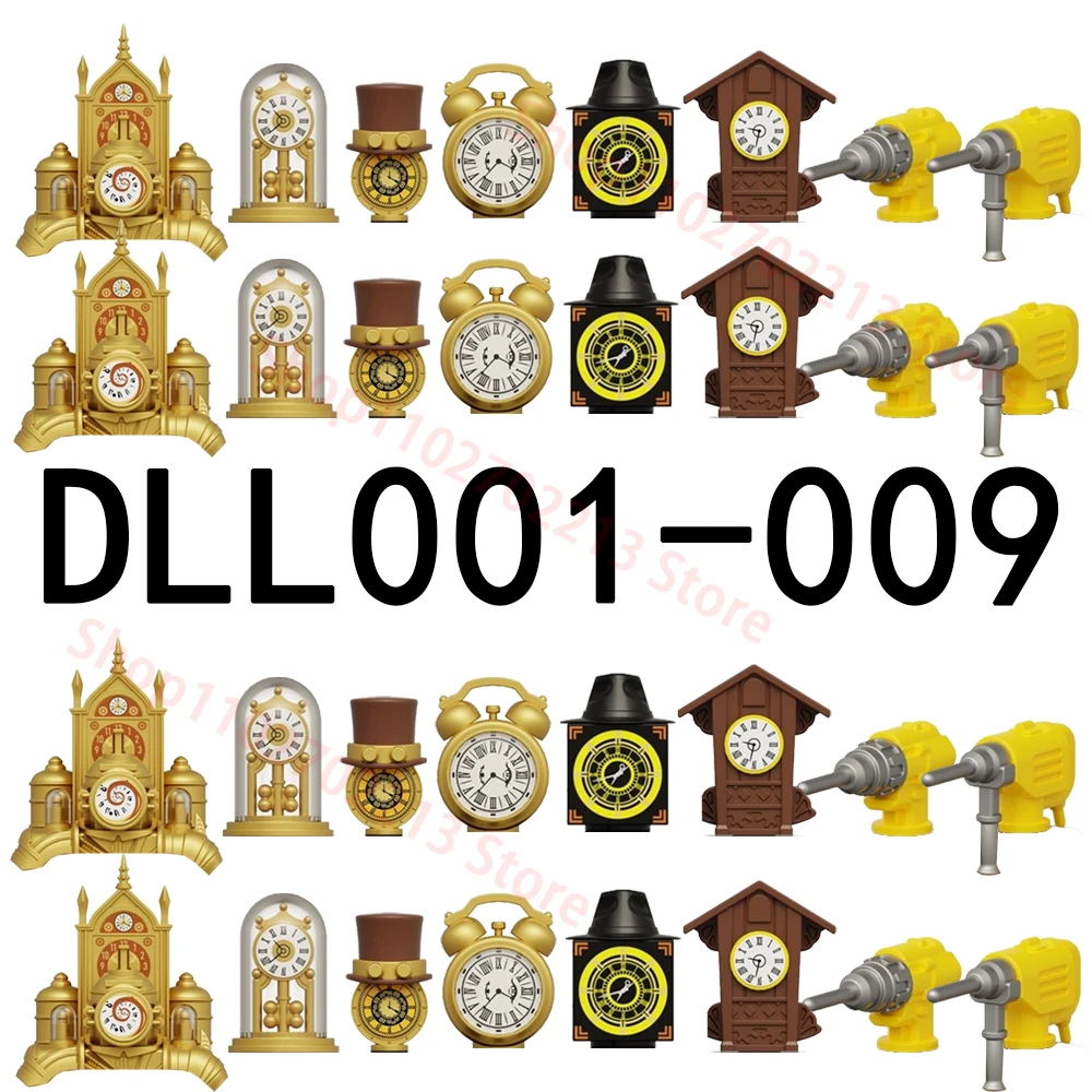 DLL001-009 Wall clock man Building Blocks Titan clock man Electric drillman Alarm clockman Action Figures Christmas Bricks Toys