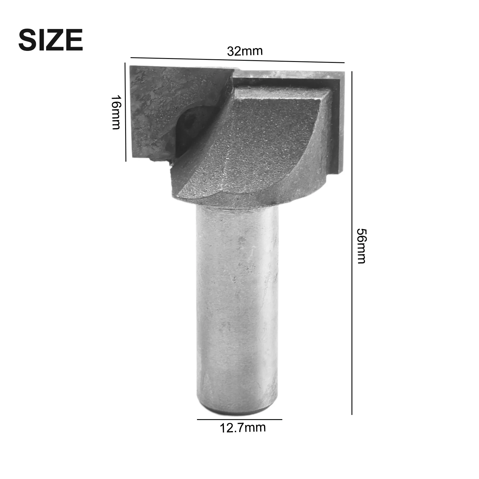 1/2 Shank Milling Cutter Anti Kickback Cemented Carbides Clear Bottom For Hand Making Milling Cutter Brand New