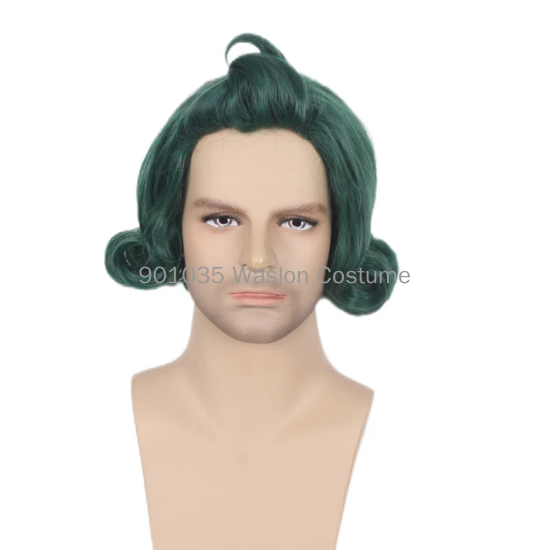 Adult Halloween Cosplay Wig The Chocolate Factory Deluxe Oompa Loompa Costume Happy Candy Wig