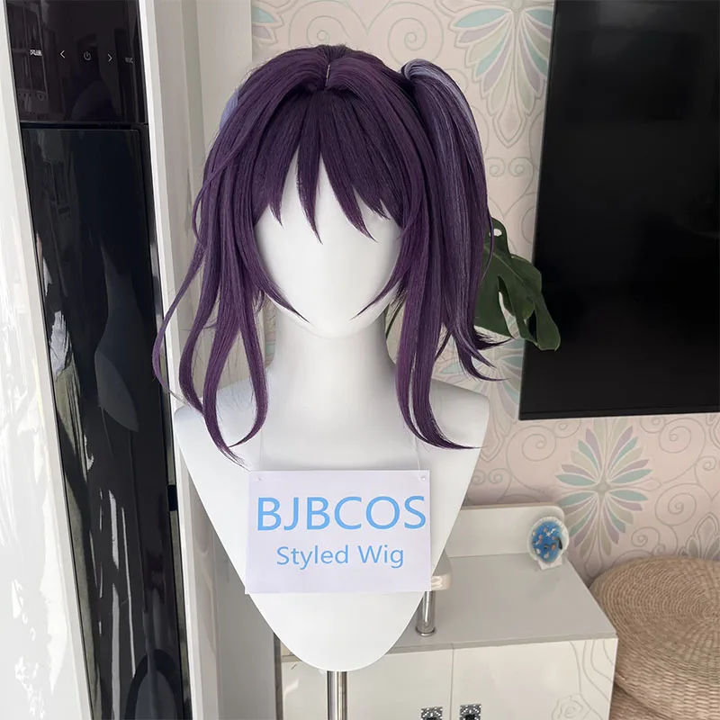 

[Styled] Iroha Sakayori Cosplay Wig Ponytail Cosmic Princess Kaguya Chou Kaguya-hime Kaguya Purple Blue Hair Wigs For Women Men