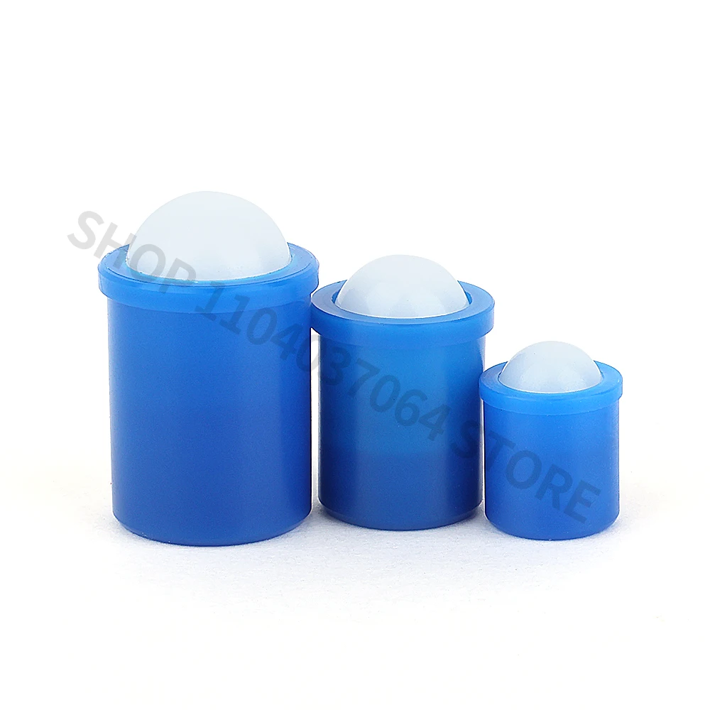 Blue POM Ball Plastic Step Positioning Ball Spring Head Plunger Ball Screw for Precision Engineering Applications
