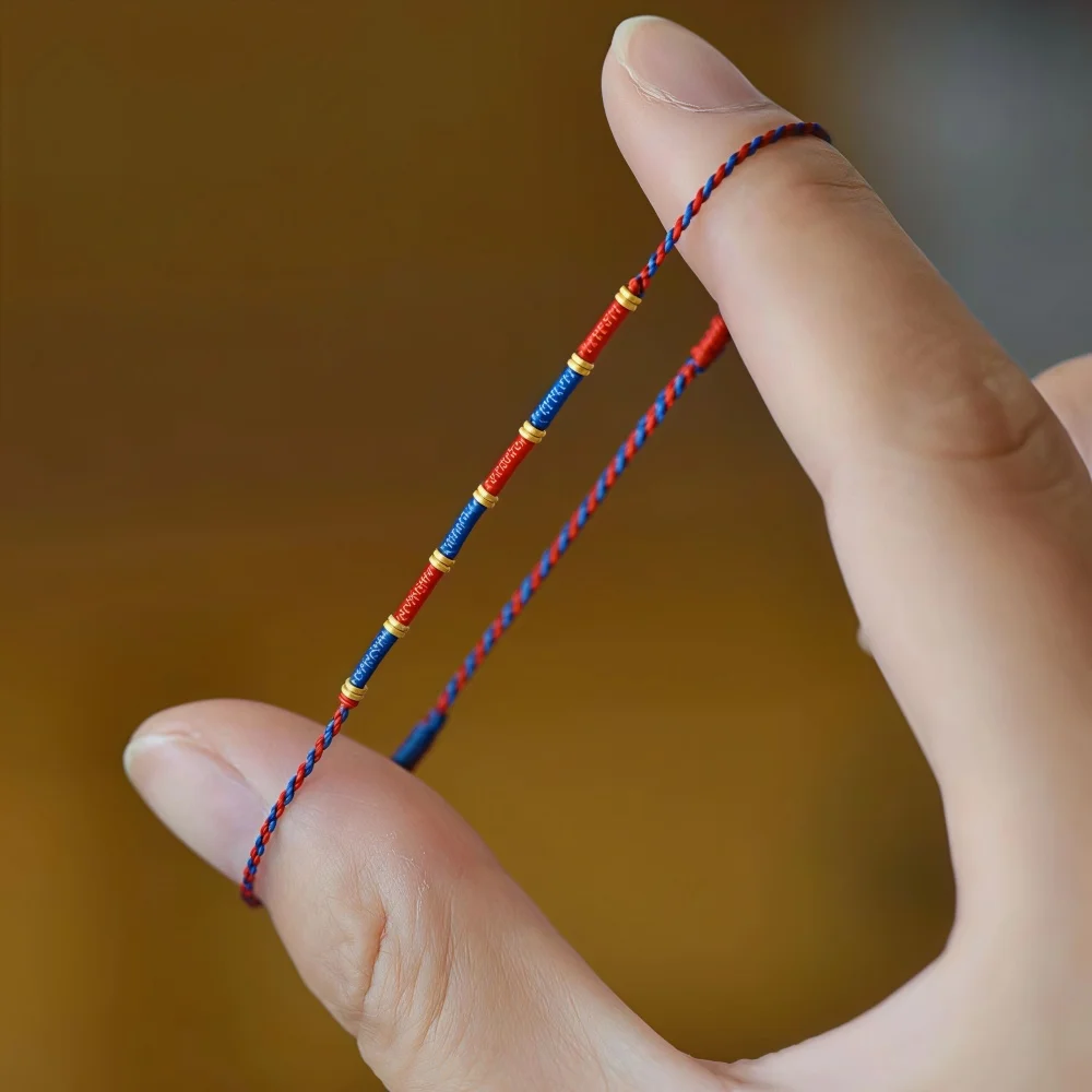 Retro-Boho-Armband aus geflochtenem Seil, schlichtes Segensarmband für Männer, modischer Schmuck für Frauen – Detail 4