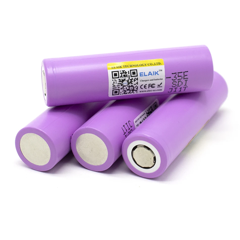 

8-40 pces ELAIK 18650-35e bateria de lítio de potência original 3500mah 3.7v 25a de alta potência inr18650 para ferramentas