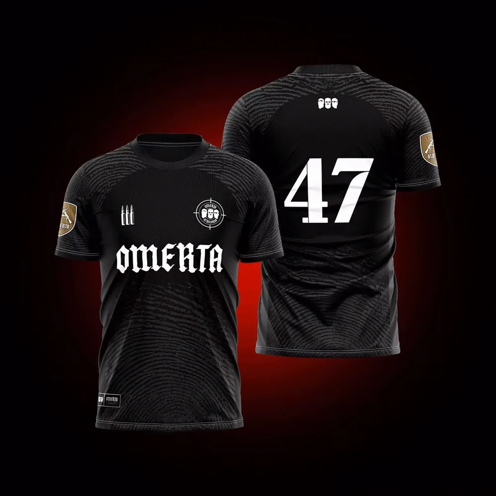 Omerta 47 Boxing Jersey Summer Outdoor Sports T-shirts Hip Hop Oversized Streetwear Fighting Fans Tops Breathable Gym T-shirt image 3