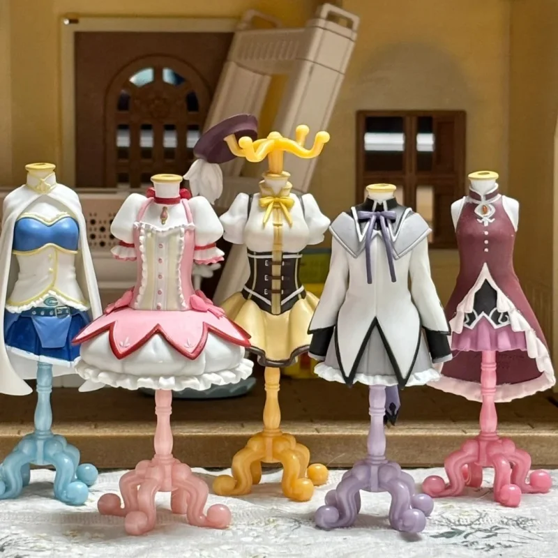 

Bandai Madoka Magica Homura Mami аниме мини вешалка для одежды Gashapon Коллекционная фигурка Kawaii настольный декор модель персонажа игрушки