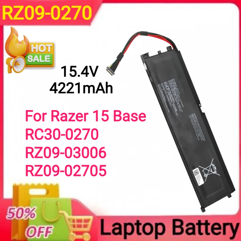 15.4V 4221mAh RC30-0328 RZ09-0270 For Razer 15 BASE 2018 2019 2020 2021 Year RZ09-03009 RZ09-0330 RZ09-0369 RZ09-0410