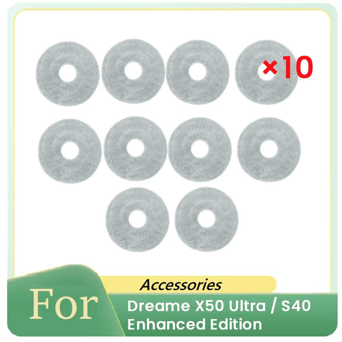 B25B 10- шт. тряпка для чистки Dreame X50 Ultra/S40 Enhanced Edition, замена деталей робота-пылесоса