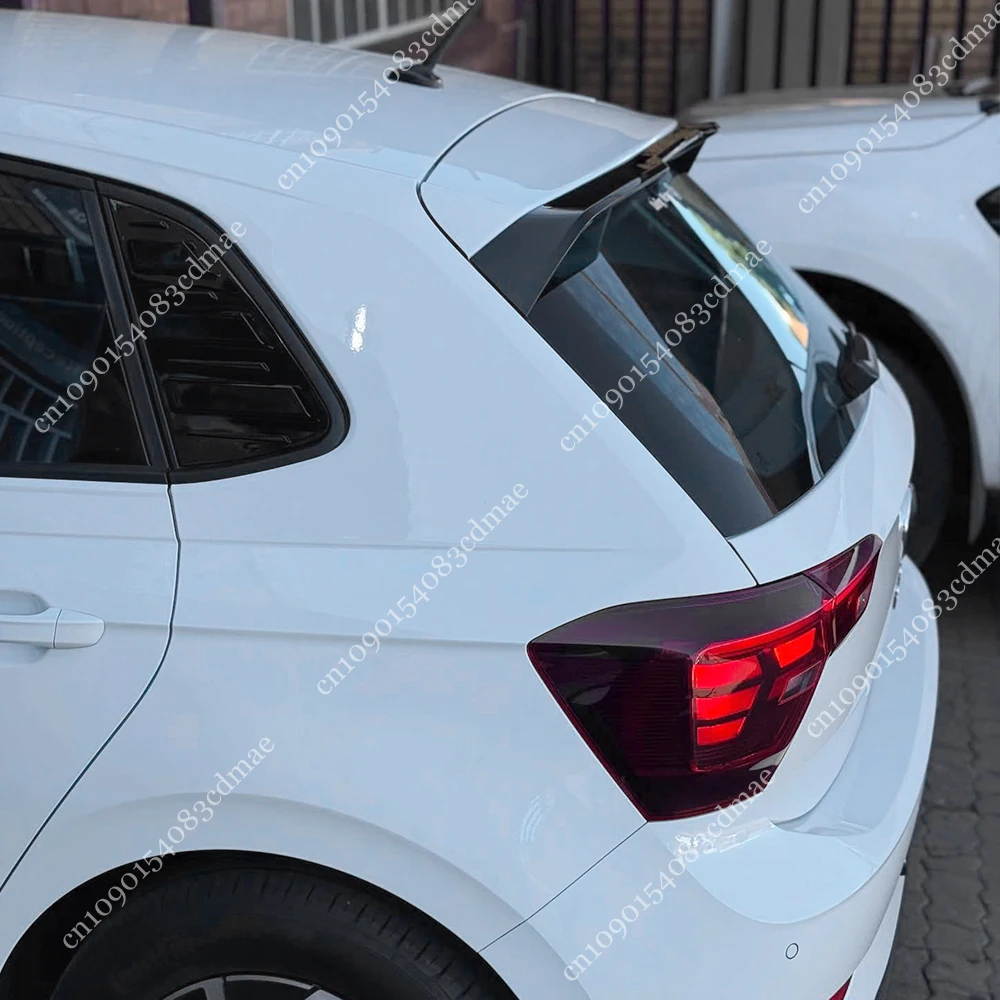 For VW Polo MK5 MK6 GTI Rline TSI TDI 2009-2025 Rear Window Louvers Shutters Blinds Cover Trim Tuning ABS UV Coat Exterior Kit