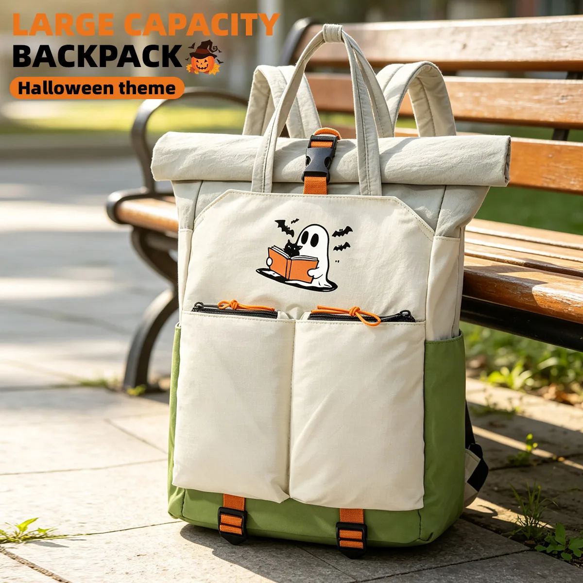 Women's School Bag 2026 New Model for Junior High School Students, High School Students, Elementary School Students, Ins-Style Korean Style, High Aesthetic Value, Large Capacity Backpack, Halloween Gift