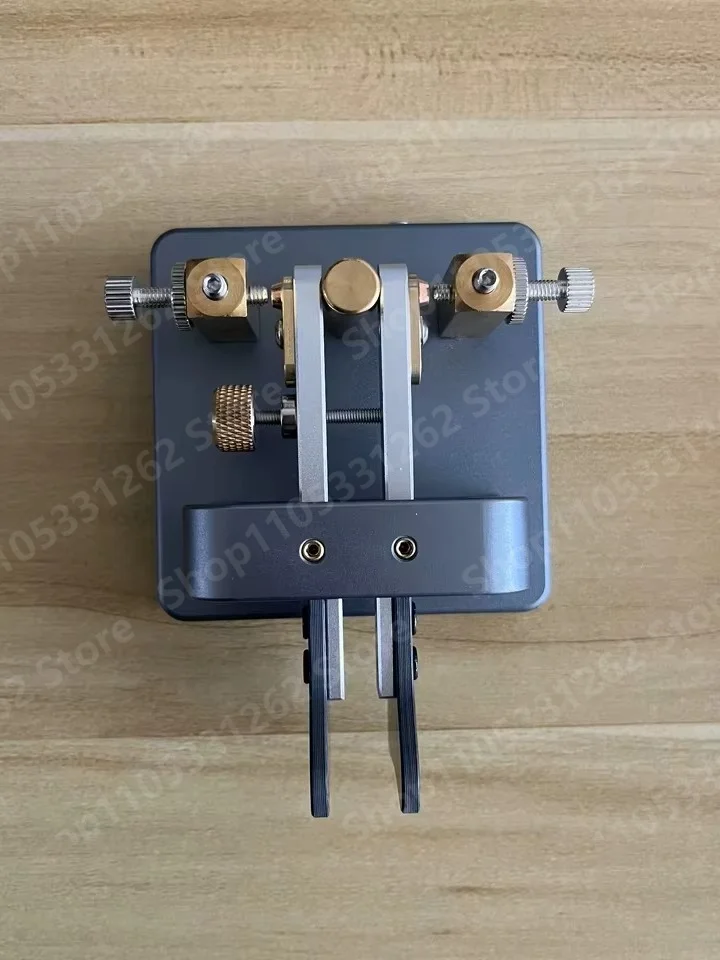 VK-6 Iambic Dual Paddle Morse Code Key Magnetic Return Carbon Fiber for Shortwave Radio CW 3.5mm Plug