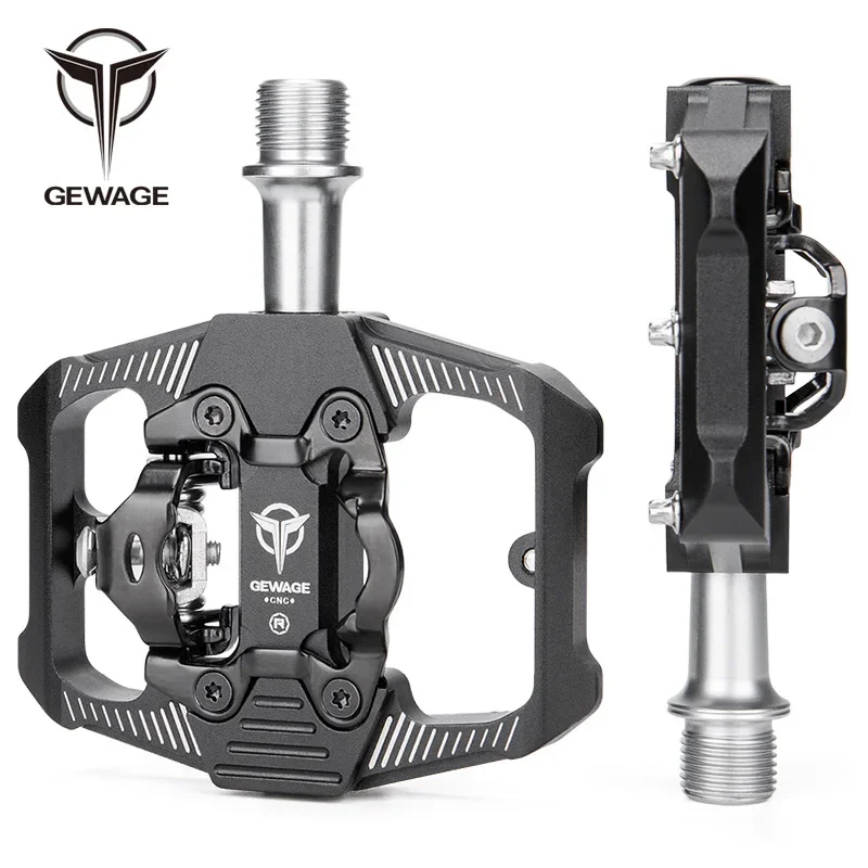 Mtb bike Pedale Dual-use-SPD Self-locking Drehen Flache Pedal Ultraleicht Aluminium Legierung dichtung 3 Lager mtb Fahrrad Pedal