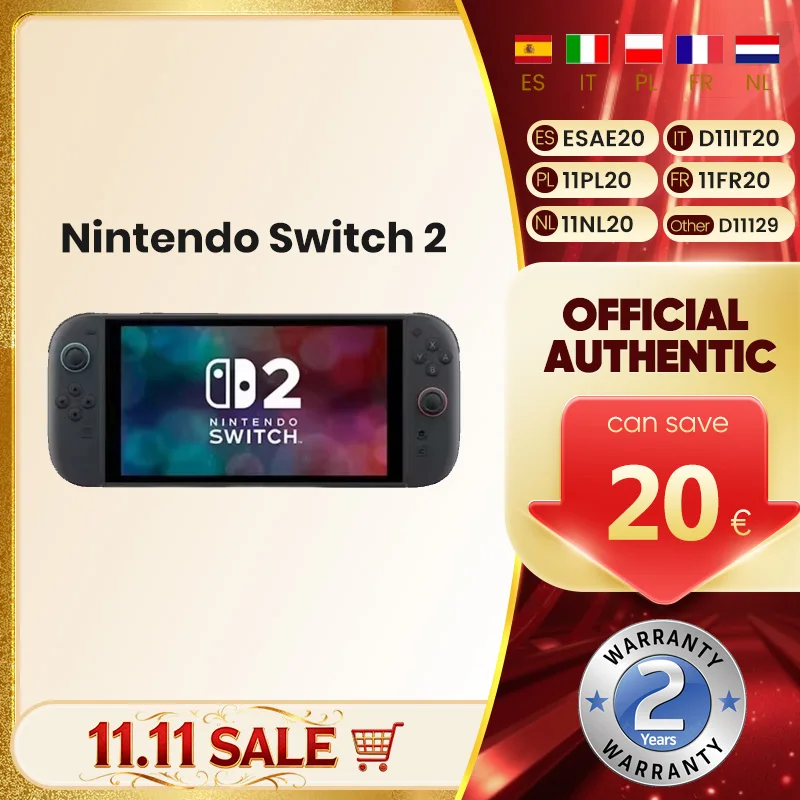 Immagine di Nintendo Switch 2 aggiungi Mario Kart World Display LCD da 7,9 pollici Joy‐Con2 Maniglia Console Modalità TV stabile Videogioco DLSS HDR 120Hz