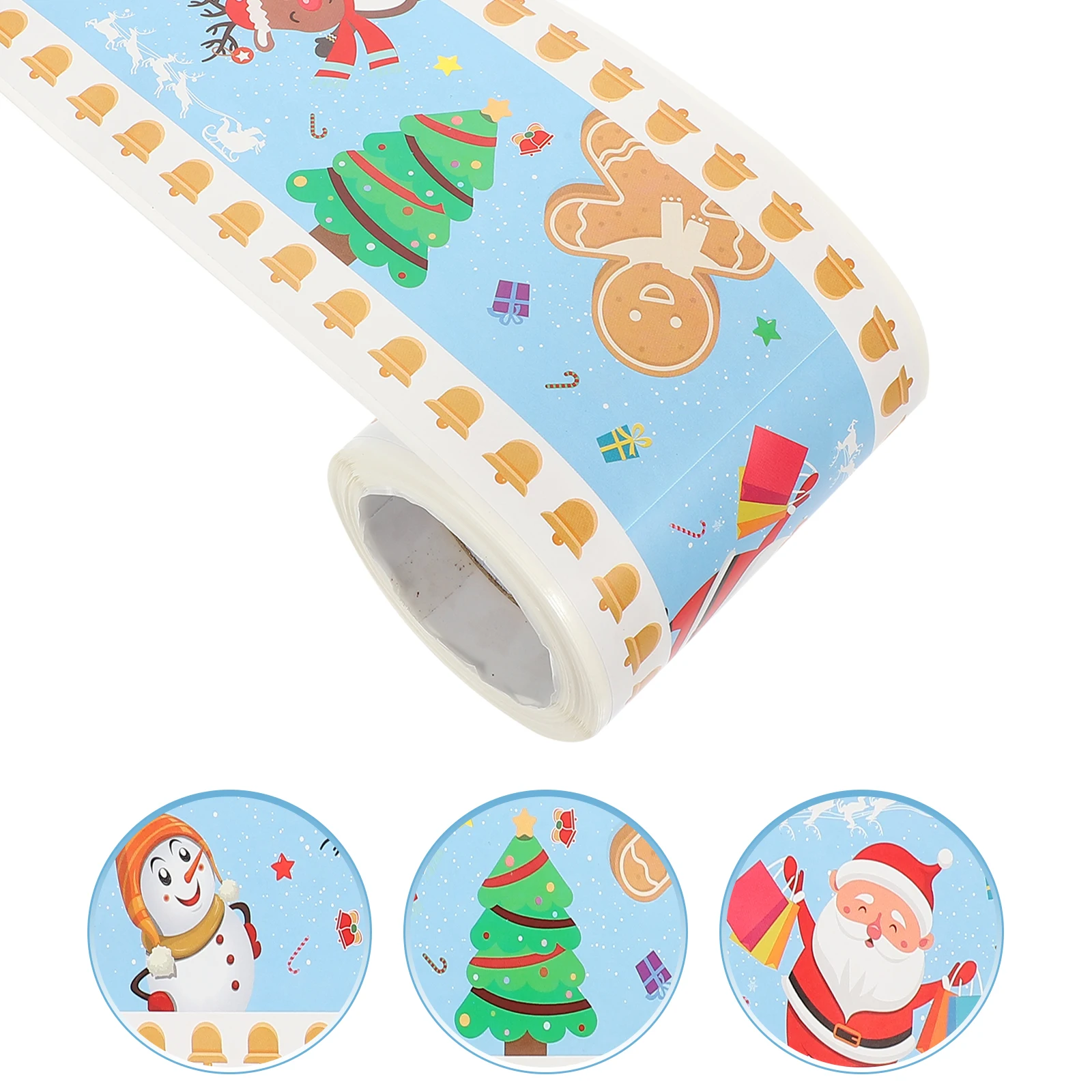 

Adorable Bulletin Board Border Stickers Cartoon Style Black Board Trims Festival Supplies