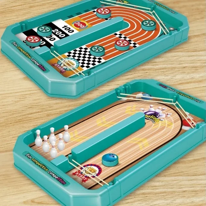 Gioco di biliardino da tavolo 6 in 1 Giocattolo Interazione genitore-figlio Bowling Basket Calcio Desktop Battaglia Scacchi Regalo Gioco per famiglie