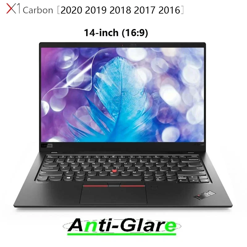 2PCS Anti Glare Screen Protector Guard for Lenovo ThinkPad X1 Carbon Series 2020 2019 2018 2017 2016 14