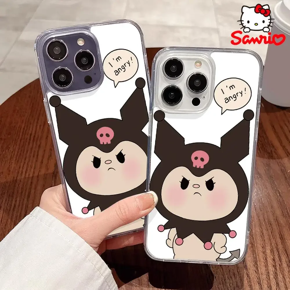 

Sanrio Hellokitty Iphone 16 Promax Case Fall Prevention Iphone 16/15/14/13/12/11 Girls Phone Case Kitty Cat Cute Accessory