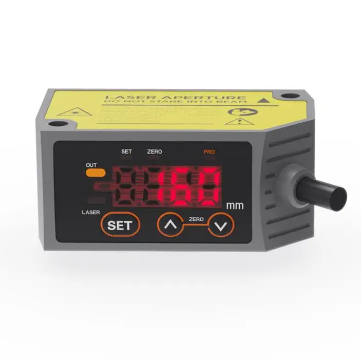 AKUSENSE Displacement Sensor MLD25-30NV Triangulation 25-35mm Range NPN Analog RS-485 10um Precision Fast 1.5ms Red Laser 655nm
