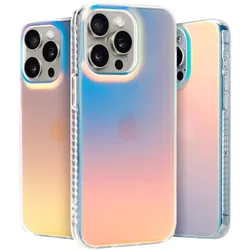 Rainbow Iridescent Laser Gradient Case for IPhone 15 14 13 12 11 Pro Max Plus XS XR X for IPhone15 15Pro 14Pro Shockproof Cover