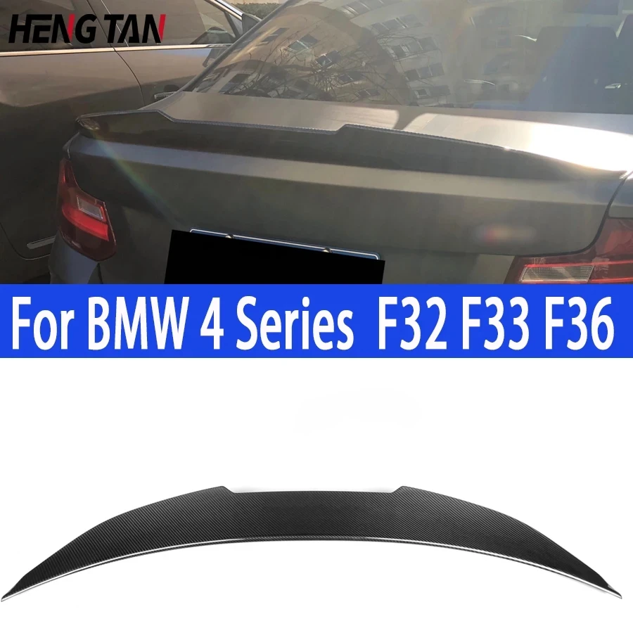 For BMW 4 Series F32 F33 F36 420 430i Carbon Fiber Tail fins Rear Spoiler Duckbill Car Retrofit the rear wing Body Kit