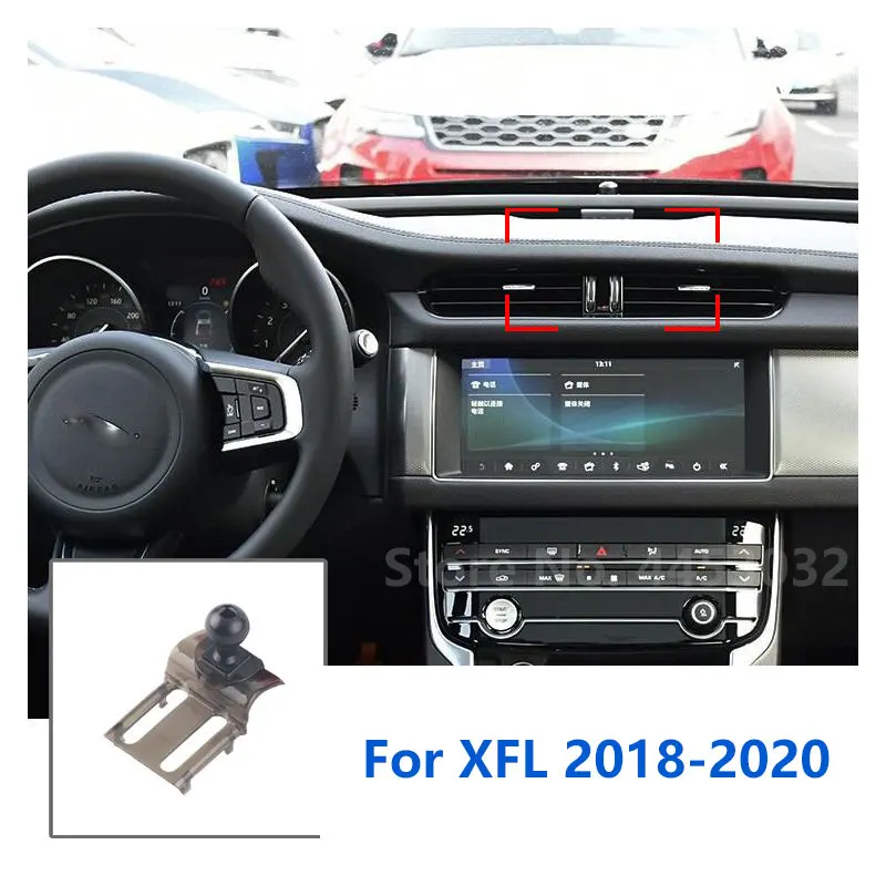 Car Phone Holder Mounts Special For Jaguar XF X250 XFL GPS Supporting Fixed Bracket Base 17mm Accessories 2005-2022