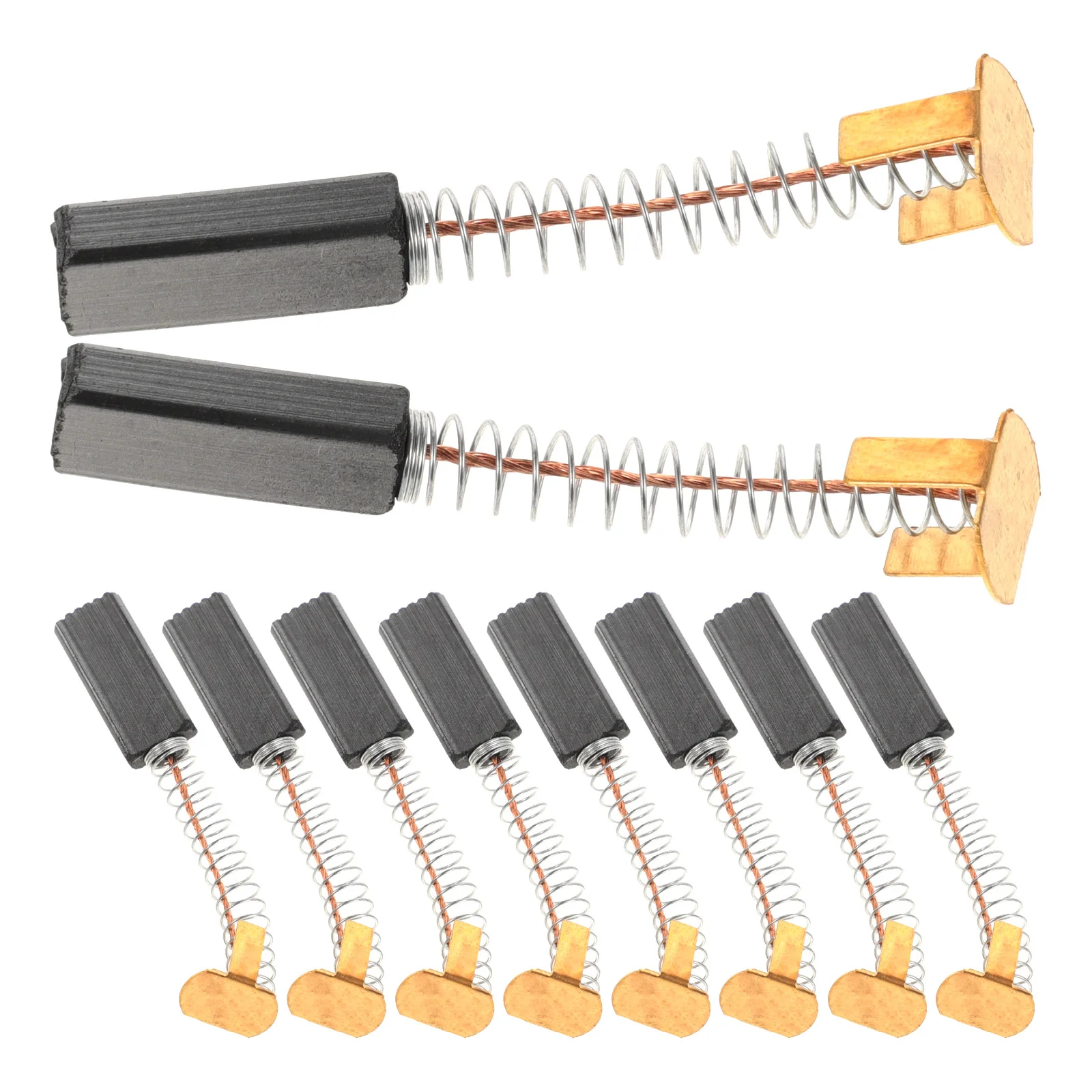 10 peças de reposição das escovas de carbono do motor elétrico dos pces para a ferramenta rotativa escovas do motor de carbono da operação da liga de alta temperatura