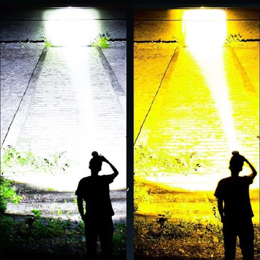 100000000LM 600 واط قوية LED كشافات مستشعر الأشعة تحت الحمراء قابلة للشحن رئيس مصابيح طويلة النار العلوي عالية الطاقة رئيس مصباح يدوي فانوس