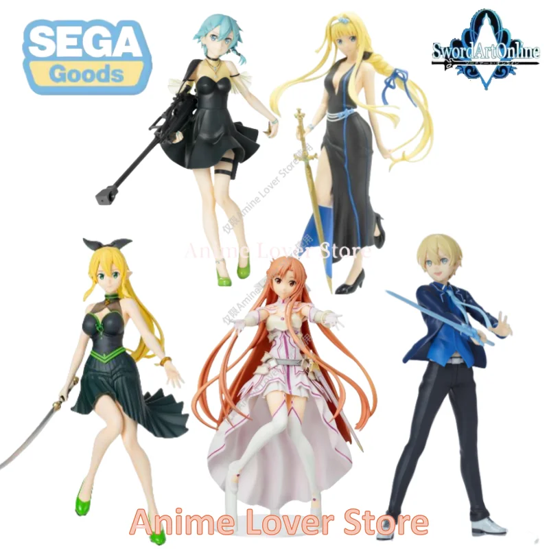 In Stock SeGa Original LPM Limited Premium Alicization Sword Art Online Anime Figure Asuna Leafa Sinon Alice Eugeo