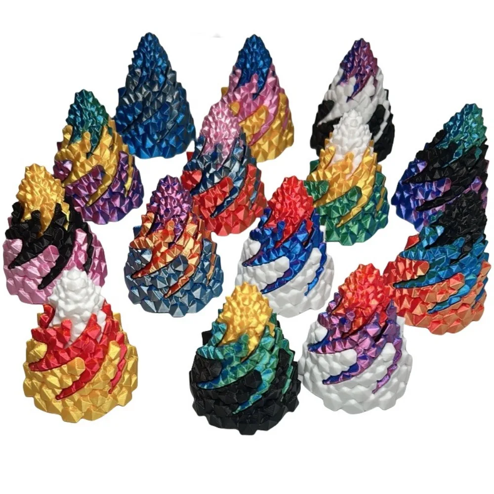 

Испосуальная каменная спиральная конусная игрушка-непоседа с 3D принтом, красочная вращающаяся игрушка-спираль, трехслойная конструкция, игрушка для снятия стресса