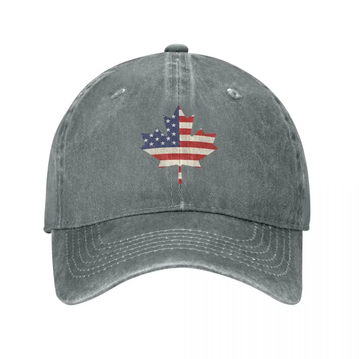 

Flag of US in Maple Leaf, Canadian Americans Patriotic Gift Cowboy Hat fishing hat derby hat Girl Men'S