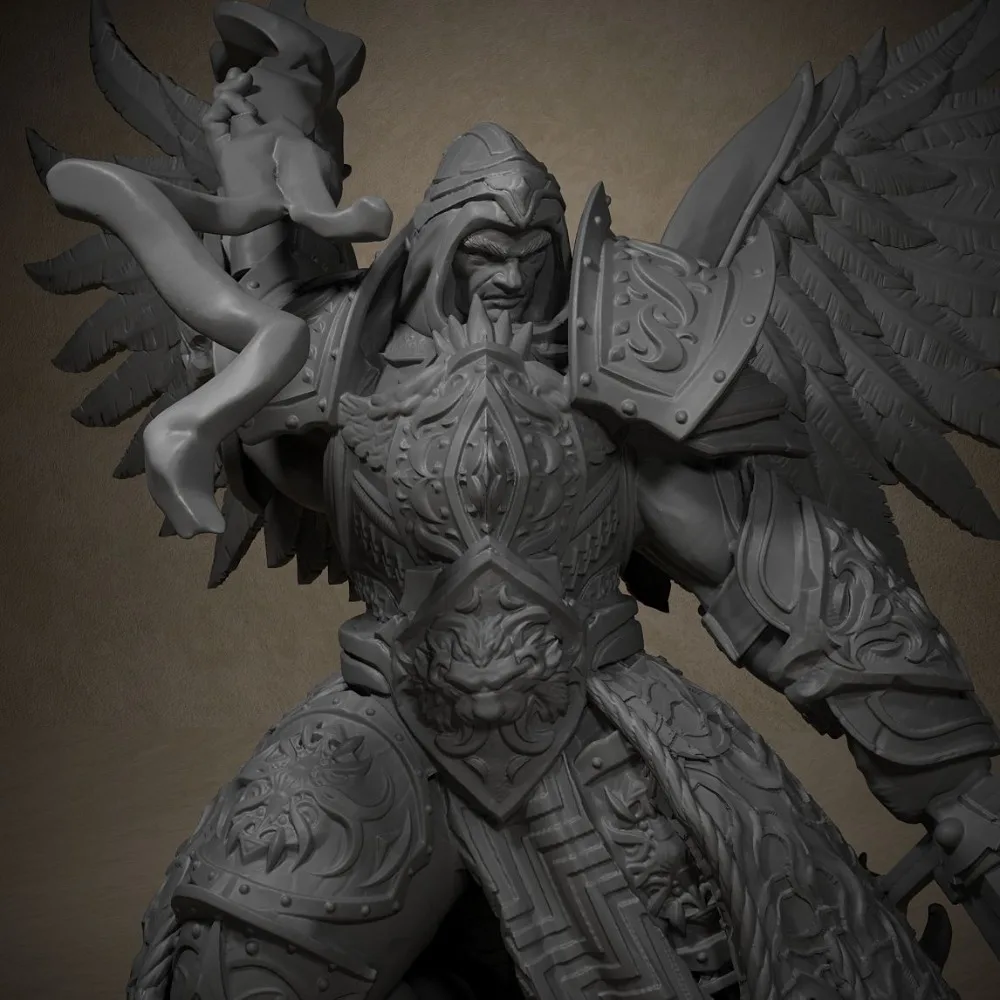 85mm Justice Angel Edridion Chess Pieces Coloring Figurine Self-assembly DIY Painting Models 3D Printed Miniatures