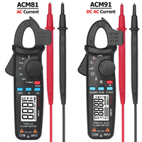 ACM81 ACM91 Digital Clamp Meter   True RMS 1mA  Accuracy Current DC AC Multimeter  Car Repair Electrical Temp Test Multimeter