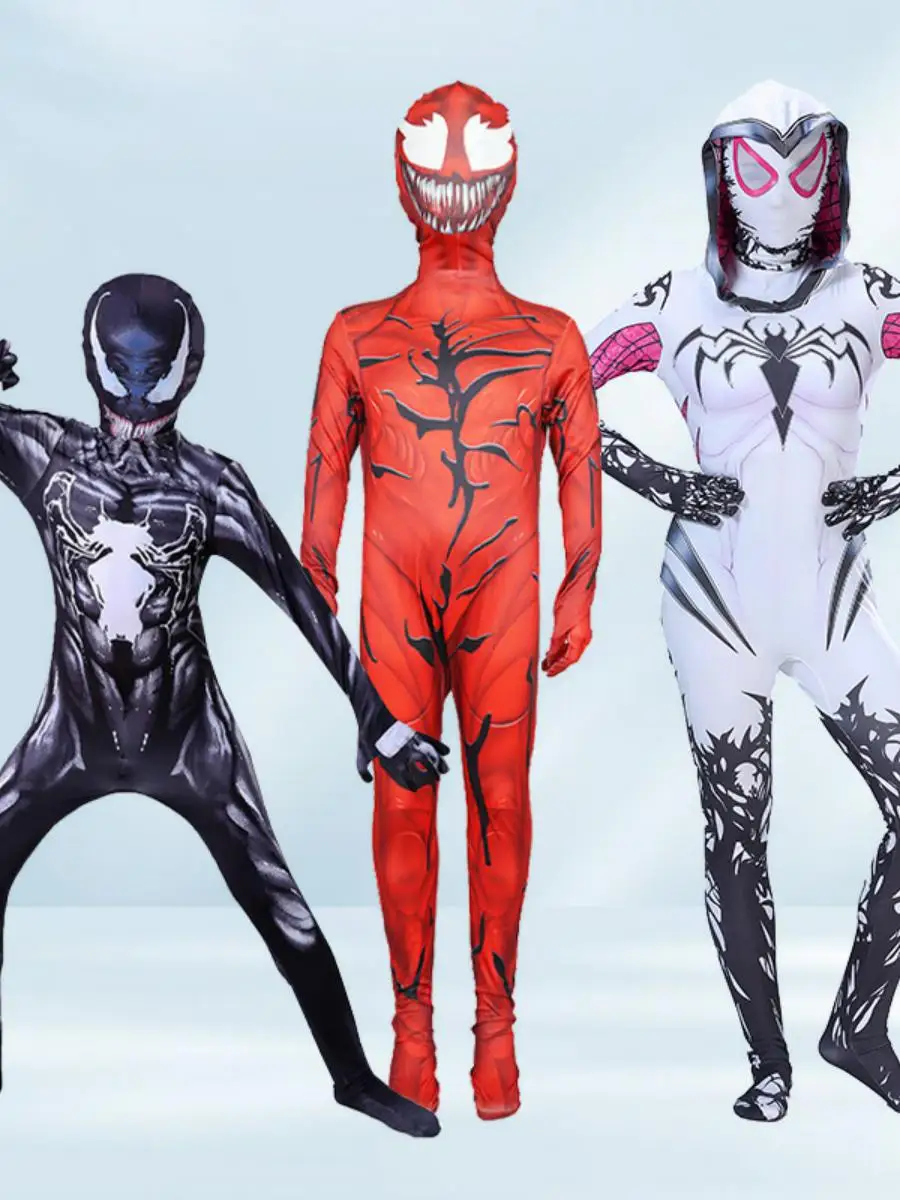 loween Nuovo arrivo Gwen Vm Vestito tutto in uno per bambini Vestiti per cuffie Vestiti per eroe stretti per ragno per adulti