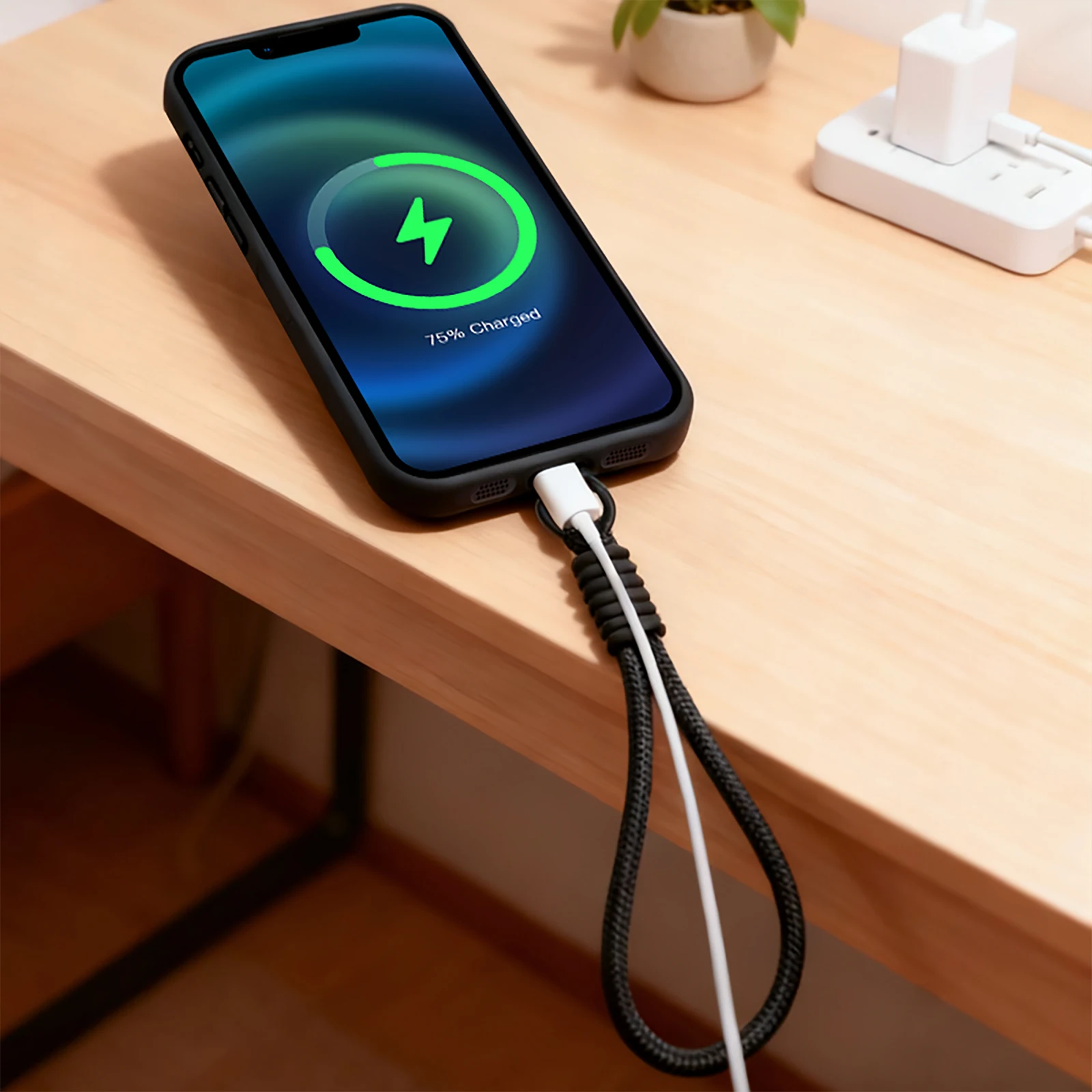 لينة بولي TPU الحبل جراب هاتف آيفون 17 برو ماكس الهواء 16E 16 14 15 برو 12 13 برو ماكس 11 سانتا كلوز نمط شريط للرسغ غطاء #5