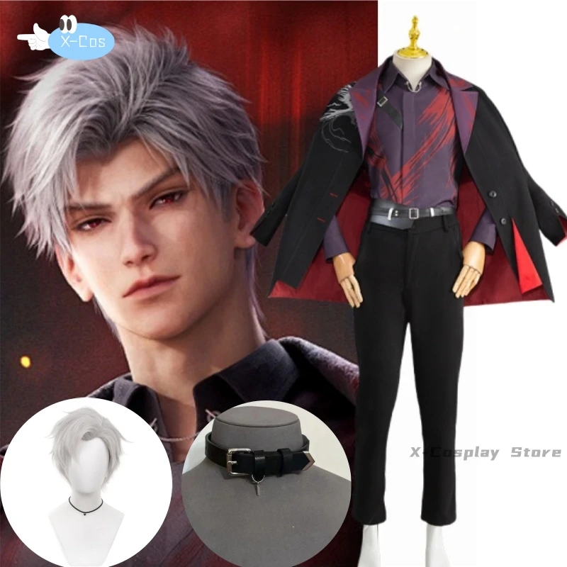 Sylus Cosplay Costume Game Love and Deepspace【S-2XL】Wig Men Halloween Costume Suit Sylus Qinche Cosplay Plus Size