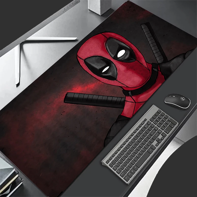 Large Gaming Mousepad D-Deadpools New Cool Keyboard Pad HD PC Gamer Mouse Pad On The Table Speed Desk Mat Anime 90x40 Mouse Mat
