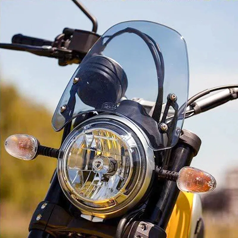 

Windshield for Triumph Bonneville T100 T120 1200 Speedmaster EFI Thruxton 900 Motorcycle, Wind Deflectors, Support