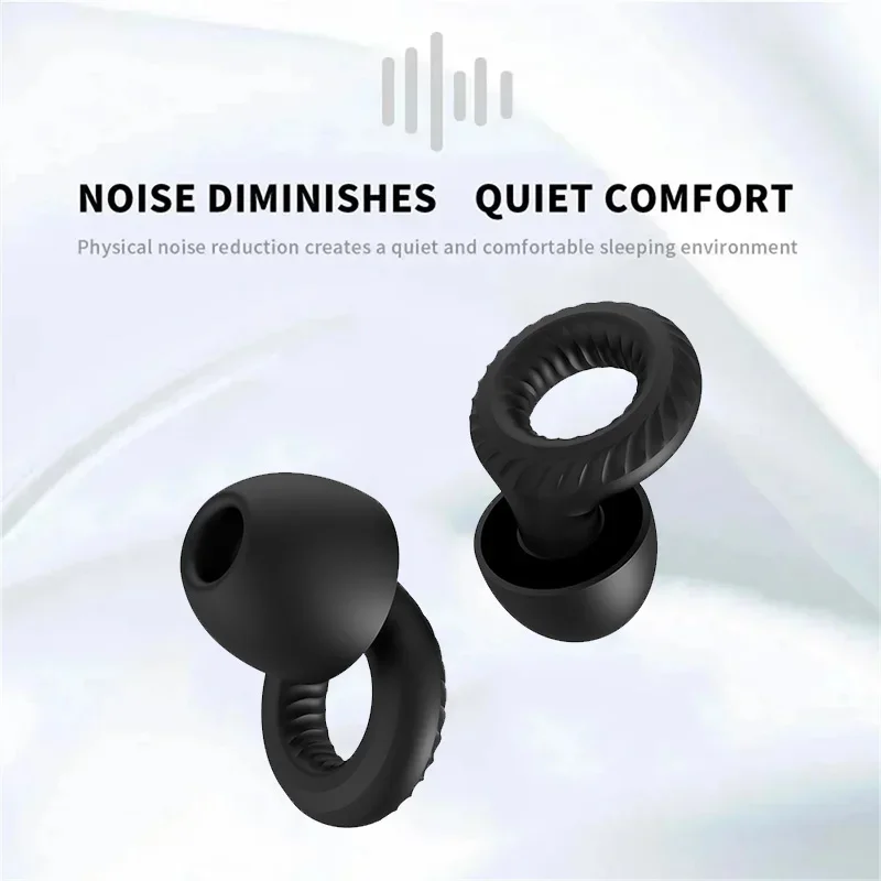 New Silicone Swimming Earplug Sleep Noise Ear Plug Canceling Noise Reduction Supplies Soundproof Noise Canceling Earplugs